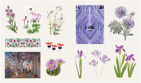 800 Stickers Fleurs & papillons