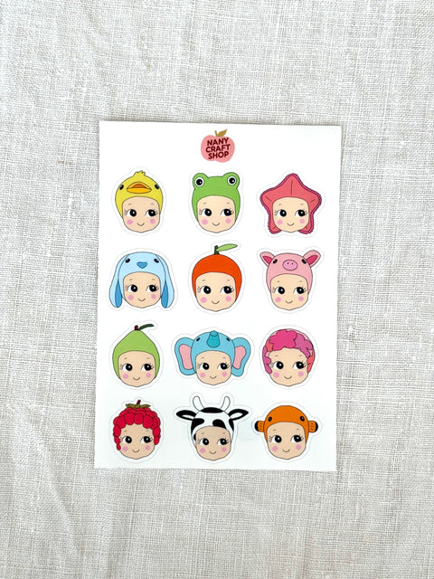 Planche stickers A6 Baby