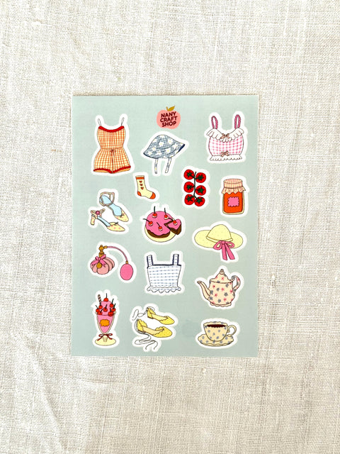 Planche stickers A6 Pic nic