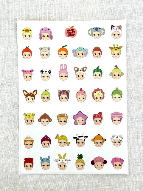 Planche Stickers A5 - Mini baby