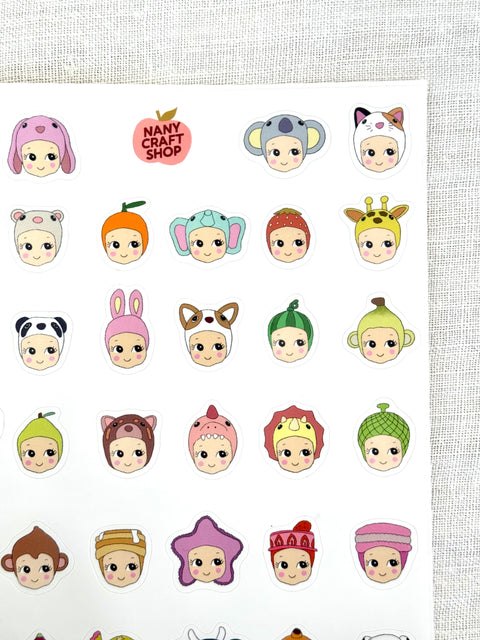 Planche Stickers A5 - Mini baby