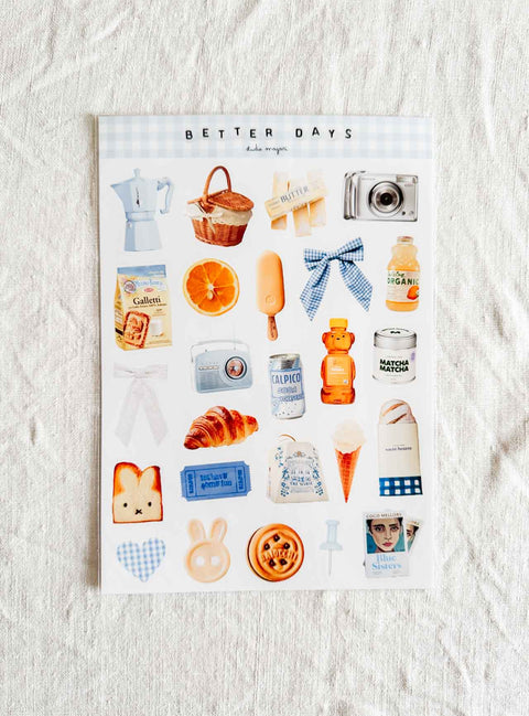 Planche stickers A5 Better days