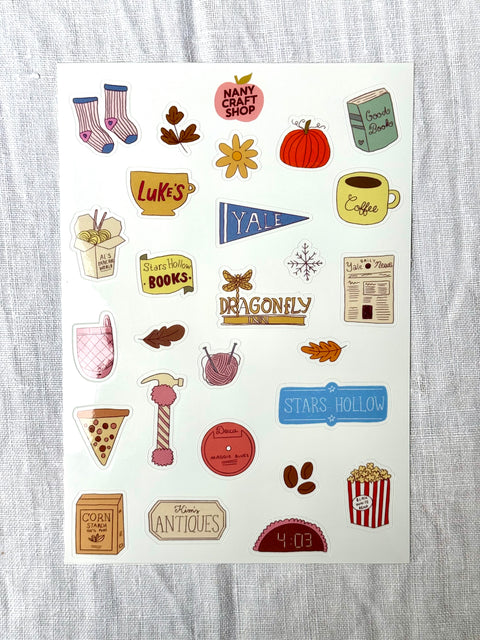 Planche Stickers A5 - Gilmore Girl