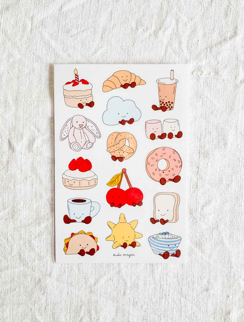 Planche stickers A6 Jelly