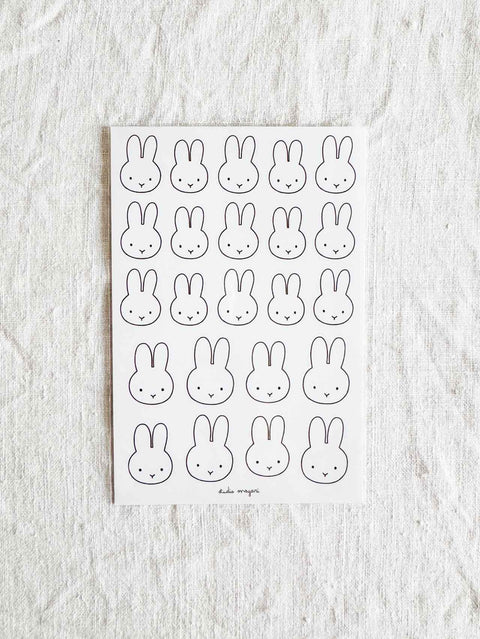 Planche stickers A6 Lapin