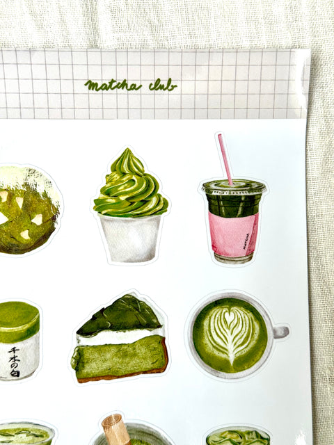 Planche Stickers - Matcha lover club