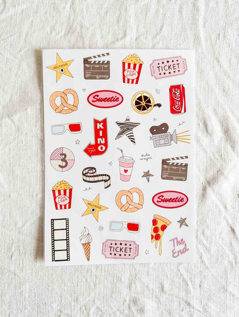 Planche stickers A5 Movie