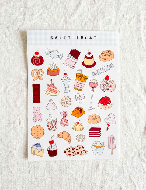 Planche stickers A5 Sweet treat