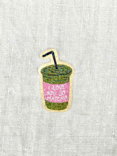 Stickers I love you so matcha