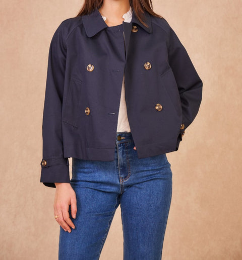 Veste Violette - Bleu