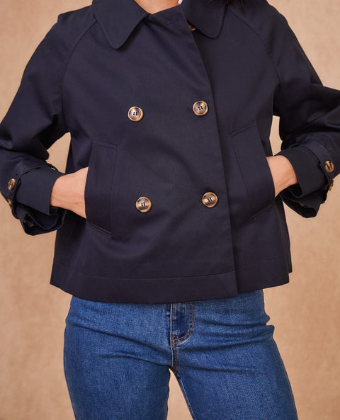 Veste Violette - Bleu