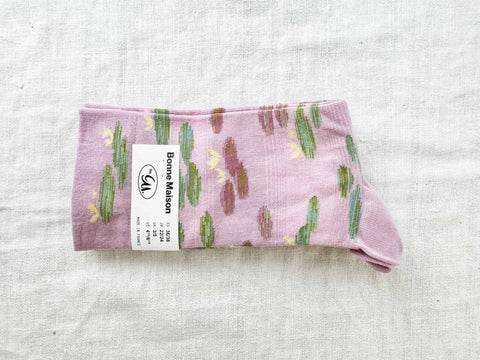 Chaussettes Les nymphéas roses