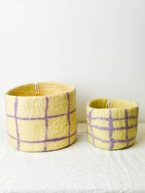 Cache pot feutrine Lilac
