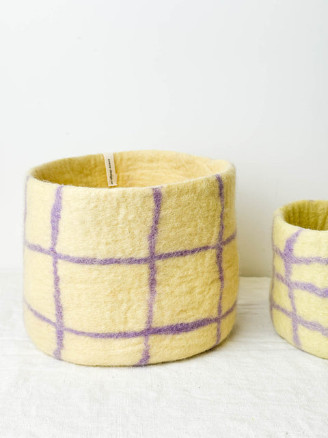 Cache pot feutrine Lilac