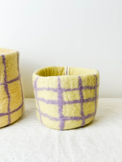 Cache pot feutrine Lilac