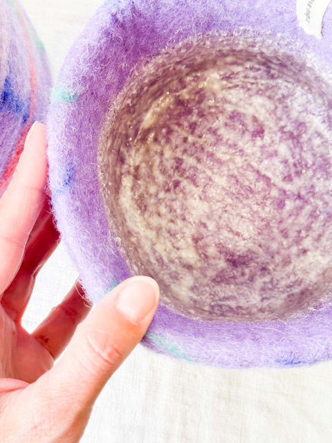 Cache pot feutrine Lilac multi
