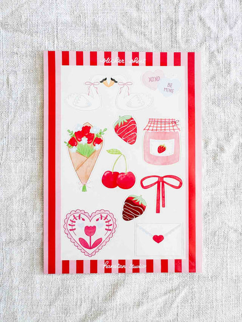 Planche stickers St valentin