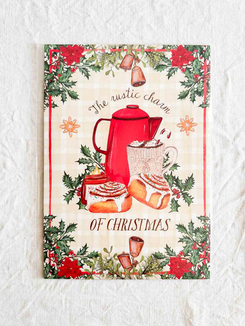 Affiche A4 - Noël Rustique