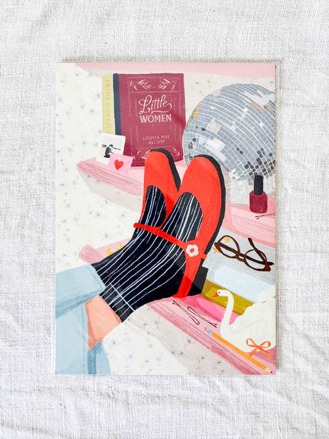 Affiche Isobel rose A5