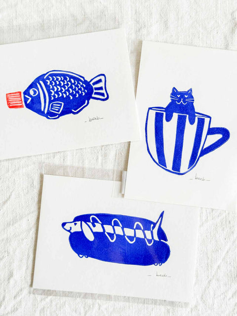 Affiche Linogravure A6