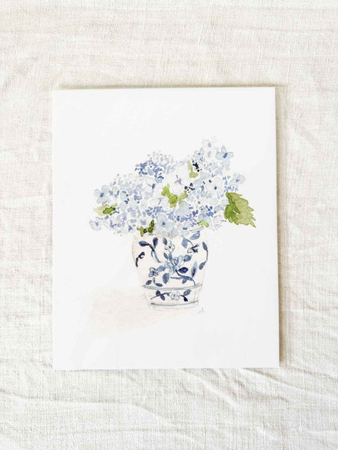 Affiche Bouquet d'hortensias