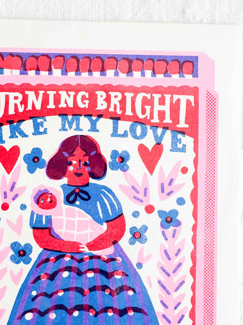 Affiche - Burning bright like my love