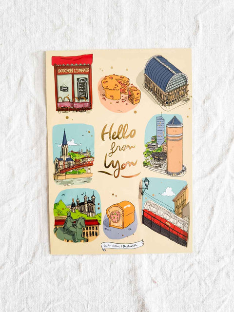 Affiche - Hello from Lyon