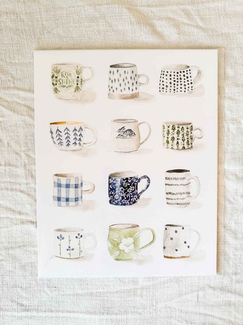 Affiche Tasses