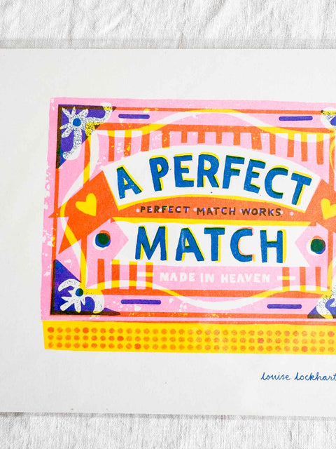 Affiche Risographie Perfect match A4