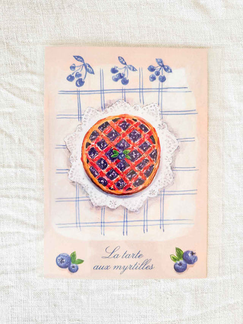Affiche Tarte aux myrtilles