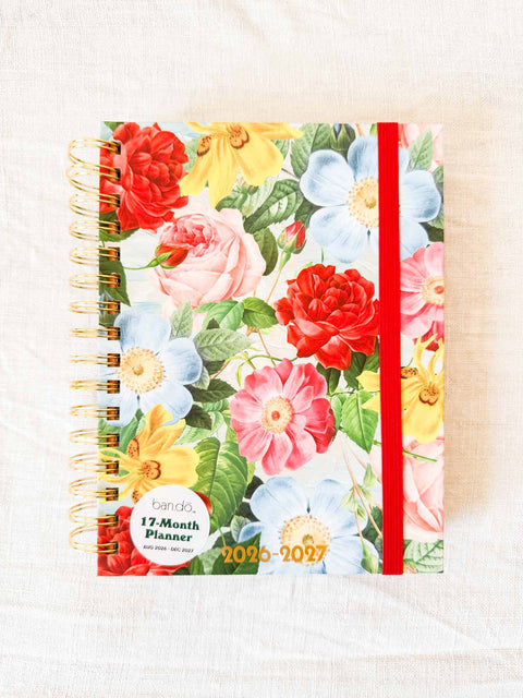 Agenda 17 mois PM Floral