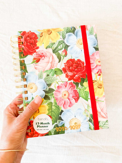 Agenda 17 mois PM Floral