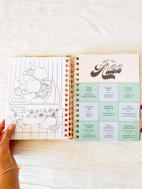 Agenda 17 mois PM Floral