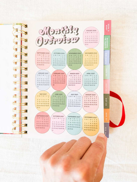 Agenda 17 mois PM Floral