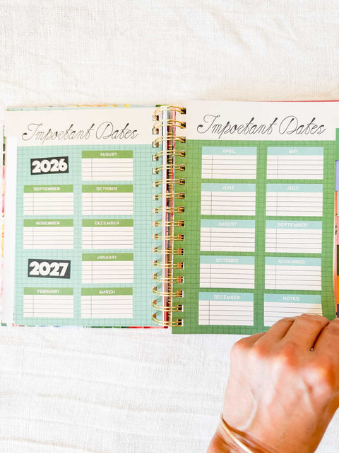 Agenda 17 mois PM Floral