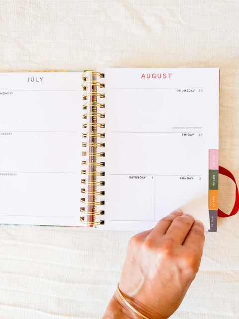 Agenda 17 mois PM Floral