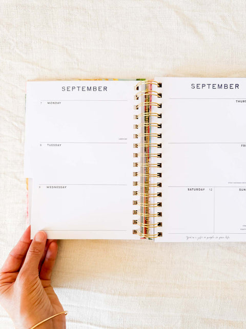 Agenda 17 mois PM Floral