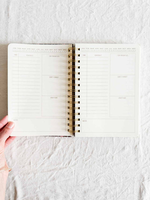Agenda Vintage Floral - Burgundy