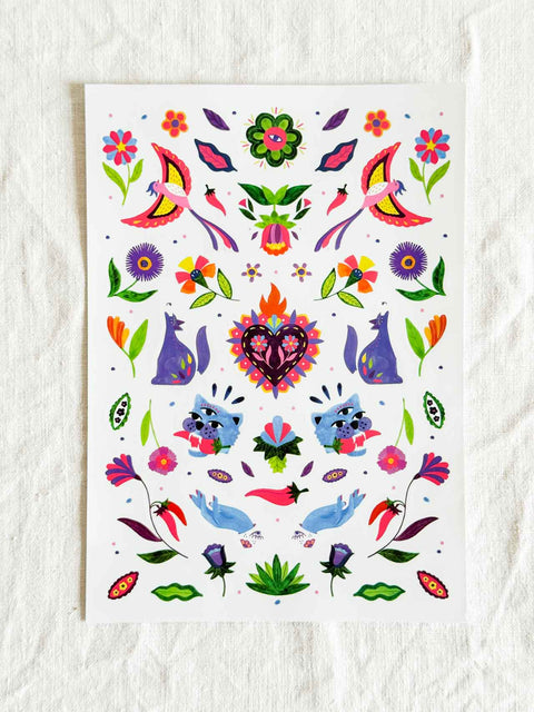 Stickers Mexican jungle