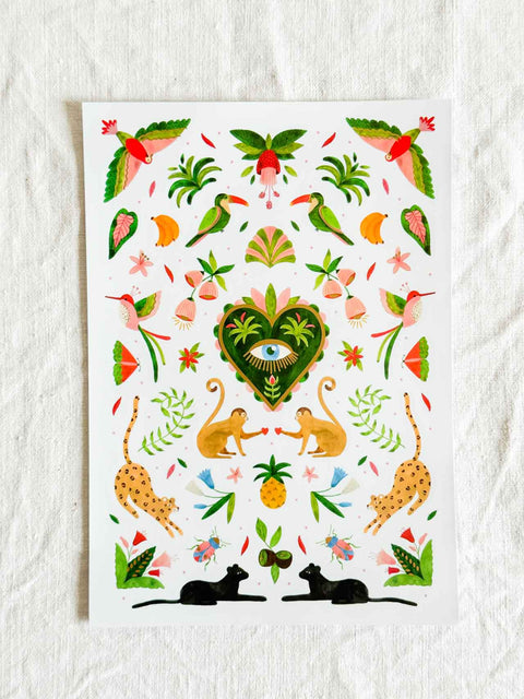 Stickers Mexican jungle