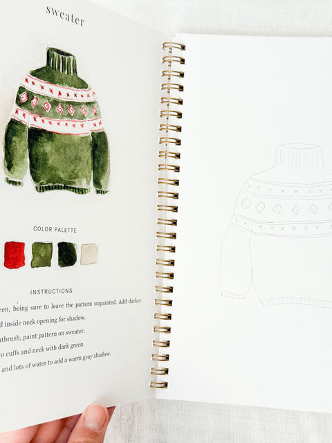 Cahier d'aquarelle Noël Classique