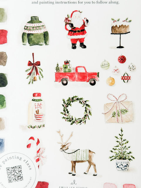 Cahier d'aquarelle Noël Classique