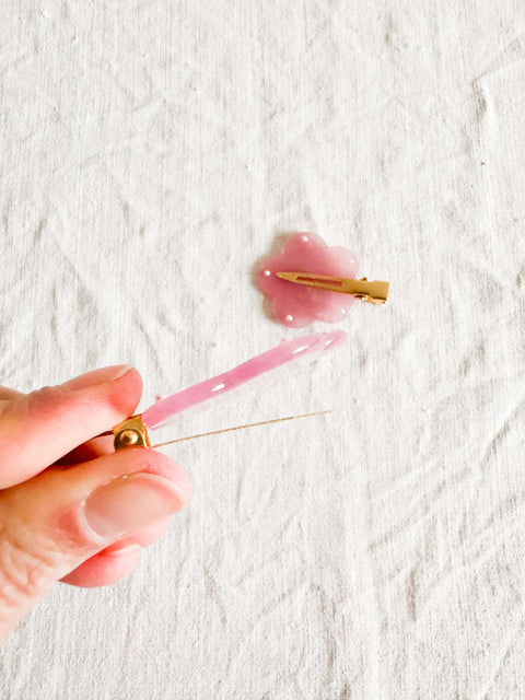 Lot de 2 Barrettes Pinky
