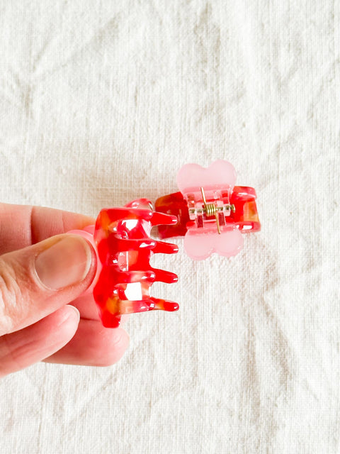 Lot de 2 mini pinces coeur