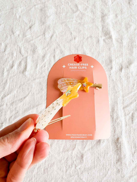 Lot de 2 Barrettes Etoile filante