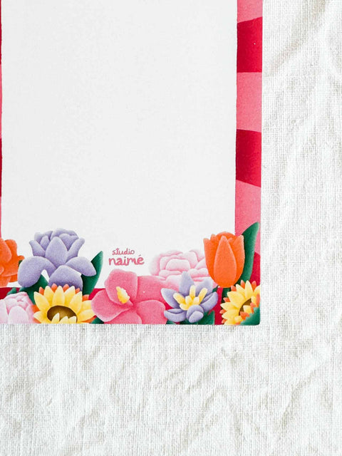Bloc notes Fleurs