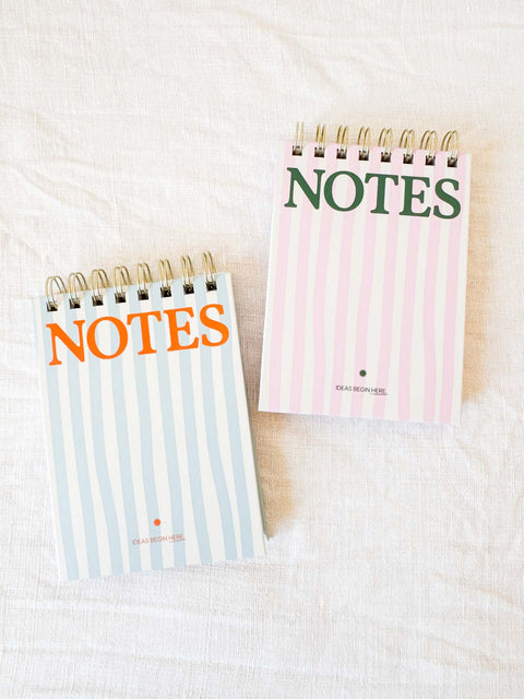 Bloc notes rayé