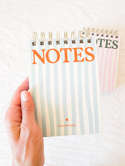 Bloc notes rayé