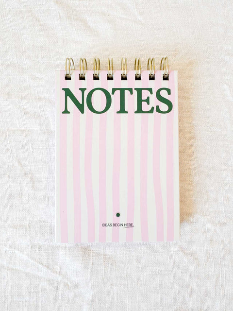 Bloc notes rayé