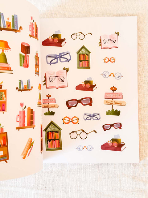 Book lover 700 stickers